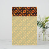 Gold Modern Boho Elegantes abstraktes Kunstmuster Briefpapier (Stehend Vorderseite)