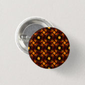Gold Modern Boho elegantes abstraktes Kunstmuster Button (Vorne & Hinten)