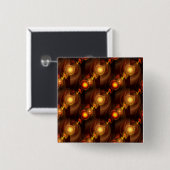 Gold Modern Boho Elegantes abstraktes Kunstmuster  Button (Vorne & Hinten)