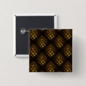 Gold Modern Boho Elegantes abstraktes Kunstmuster  Button (Vorne & Hinten)