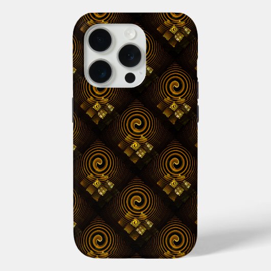 Gold Modern Boho Elegantes abstraktes Kunstmuster Case-Mate iPhone Hülle (Rückseite)