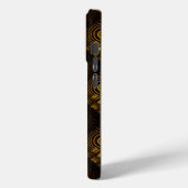 Gold Modern Boho Elegantes abstraktes Kunstmuster Case-Mate iPhone Hülle (Rückseite / Links)