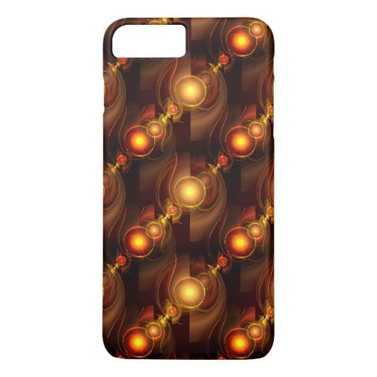 Gold Modern Boho Elegantes abstraktes Kunstmuster Case-Mate iPhone Hülle (Rückseite)