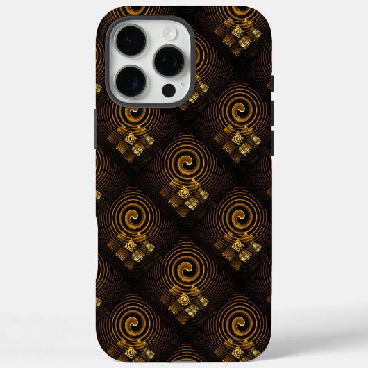 Gold Modern Boho Elegantes abstraktes Kunstmuster Case-Mate iPhone Hülle (Rückseite)
