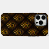 Gold Modern Boho Elegantes abstraktes Kunstmuster Case-Mate iPhone Hülle (Rückseite (Horizontal))