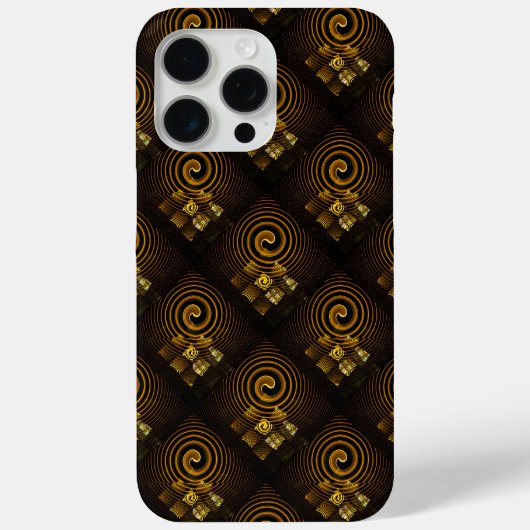 Gold Modern Boho Elegantes abstraktes Kunstmuster Case-Mate iPhone Hülle (Rückseite)