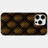 Gold Modern Boho Elegantes abstraktes Kunstmuster Case-Mate iPhone Hülle (Rückseite (Horizontal))