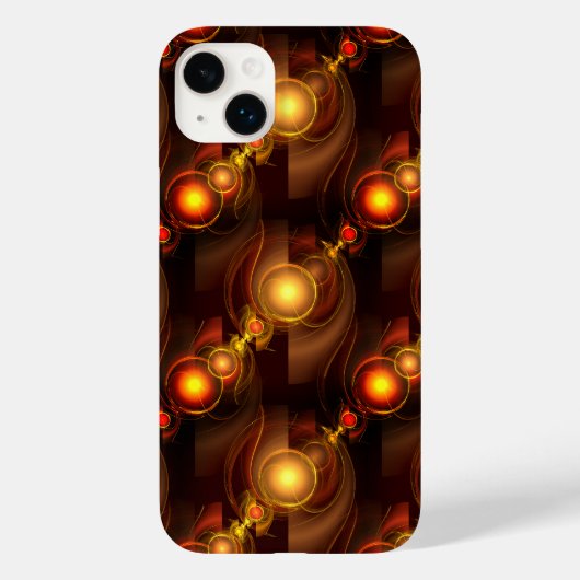 Gold Modern Boho Elegantes abstraktes Kunstmuster  Case-Mate iPhone Hülle (Rückseite)