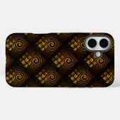 Gold Modern Boho Elegantes abstraktes Kunstmuster Case-Mate iPhone Hülle (Rückseite (Horizontal))