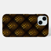 Gold Modern Boho Elegantes abstraktes Kunstmuster Case-Mate iPhone Hülle (Rückseite (Horizontal))