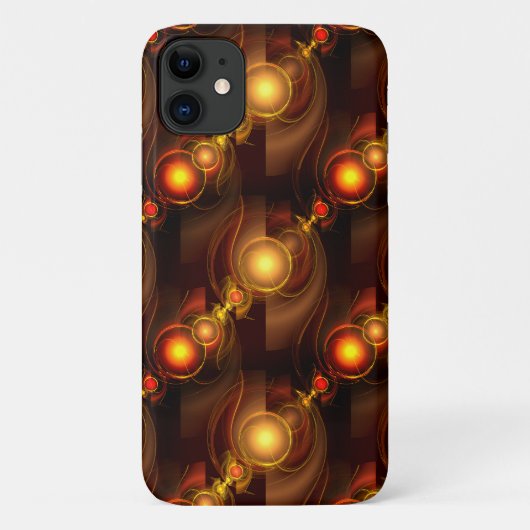 Gold Modern Boho Elegantes abstraktes Kunstmuster Case-Mate iPhone Hülle (Rückseite)
