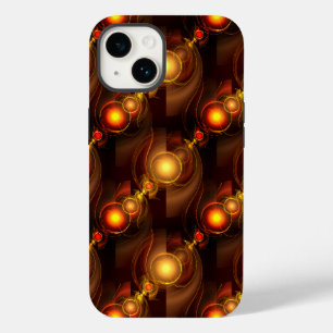 Gold Modern Boho Elegantes abstraktes Kunstmuster Case-Mate iPhone 14 Hülle
