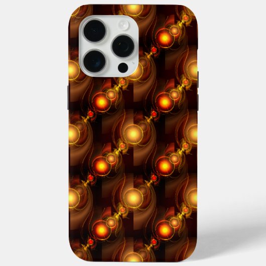 Gold Modern Boho Elegantes abstraktes Kunstmuster Case-Mate iPhone Hülle (Rückseite)