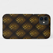 Gold Modern Boho Elegantes abstraktes Kunstmuster  Case-Mate iPhone Hülle (Rückseite (Horizontal))
