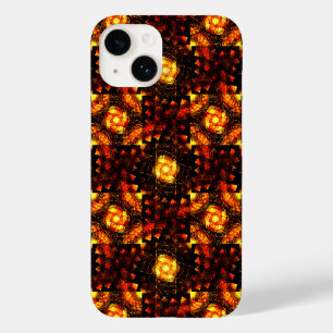 Gold Modern Boho Elegantes abstraktes Kunstmuster Case-Mate iPhone 14 Hülle