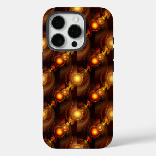 Gold Modern Boho Elegantes abstraktes Kunstmuster iPhone 16 Pro Hülle