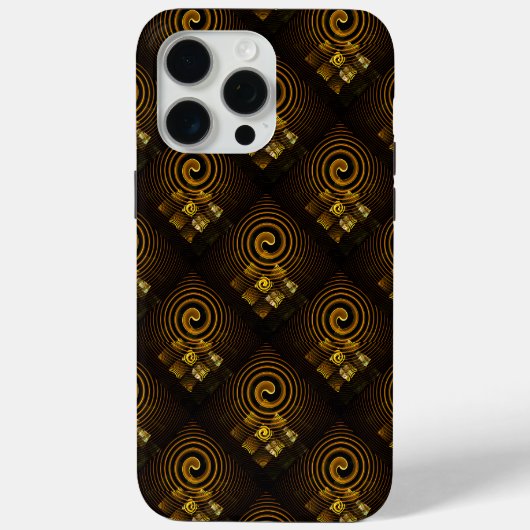 Gold Modern Boho Elegantes abstraktes Kunstmuster Case-Mate iPhone Hülle (Rückseite)