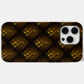 Gold Modern Boho Elegantes abstraktes Kunstmuster Case-Mate iPhone Hülle (Rückseite (Horizontal))