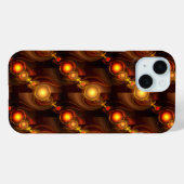 Gold Modern Boho Elegantes abstraktes Kunstmuster Case-Mate iPhone Hülle (Rückseite (Horizontal))