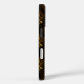 Gold Modern Boho Elegantes abstraktes Kunstmuster Case-Mate iPhone Hülle (Rückseite / Rechts)