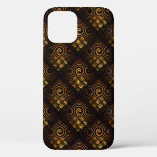 Gold Modern Boho Elegantes abstraktes Kunstmuster Case-Mate iPhone Hülle
