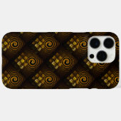 Gold Modern Boho Elegantes abstraktes Kunstmuster Case-Mate iPhone Hülle (Rückseite (Horizontal))