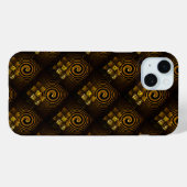 Gold Modern Boho Elegantes abstraktes Kunstmuster Case-Mate iPhone Hülle (Rückseite (Horizontal))