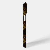Gold Modern Boho Elegantes abstraktes Kunstmuster Case-Mate iPhone Hülle (Rückseite / Rechts)