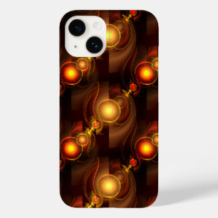 Gold Modern Boho Elegantes abstraktes Kunstmuster Case-Mate iPhone 14 Hülle