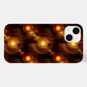 Gold Modern Boho Elegantes abstraktes Kunstmuster Case-Mate iPhone Hülle (Rückseite (Horizontal))