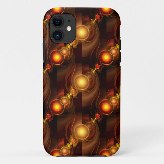 Gold Modern Boho Elegantes abstraktes Kunstmuster Case-Mate iPhone Hülle (Rückseite)