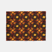 Gold Modern Boho Elegantes abstraktes Kunstmuster Fleecedecke (Vorderseite (Horizontal))