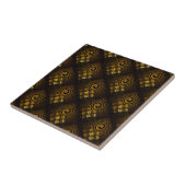 Gold Modern Boho Elegantes abstraktes Kunstmuster  Fliese (Seite)