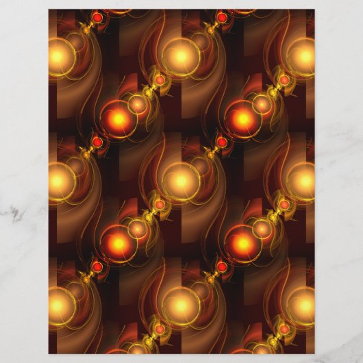 Gold Modern Boho Elegantes abstraktes Kunstmuster Flyer (Vorne)