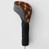 Gold Modern Boho Elegantes abstraktes Kunstmuster Golf Headcover (angewinkelt)