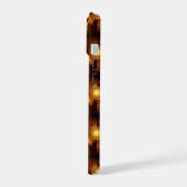 Gold Modern Boho Elegantes abstraktes Kunstmuster iPhone 15 Hülle (Linke Seite)