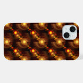 Gold Modern Boho Elegantes abstraktes Kunstmuster  iPhone Hülle (Rückseite (Horizontal))