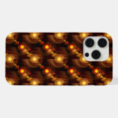 Gold Modern Boho Elegantes abstraktes Kunstmuster iPhone Hülle (Rückseite (Horizontal))
