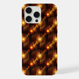 Gold Modern Boho Elegantes abstraktes Kunstmuster iPhone 15 Pro Max Hülle