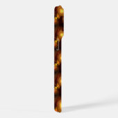 Gold Modern Boho Elegantes abstraktes Kunstmuster iPhone Hülle (Rechte Seite)