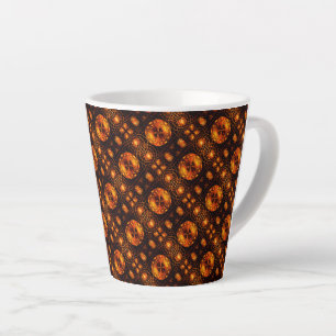 Gold Modern Boho Elegantes abstraktes Kunstmuster  Milchtasse