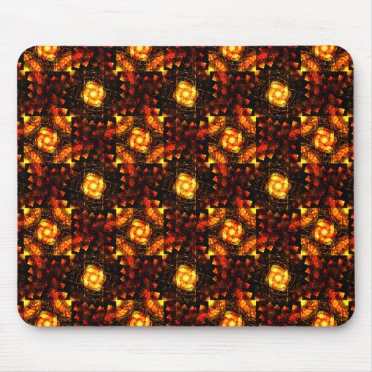 Gold Modern Boho Elegantes abstraktes Kunstmuster  Mousepad (Vorne)