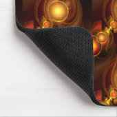 Gold Modern Boho Elegantes abstraktes Kunstmuster  Mousepad (Ecke)
