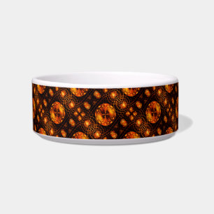 Gold Modern Boho Elegantes abstraktes Kunstmuster Napf