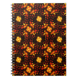 Gold Modern Boho Elegantes abstraktes Kunstmuster Notizblock