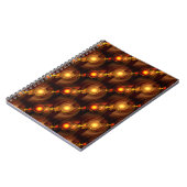 Gold Modern Boho Elegantes abstraktes Kunstmuster Notizblock (Linke Seite)