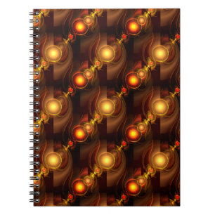 Gold Modern Boho Elegantes abstraktes Kunstmuster Notizblock