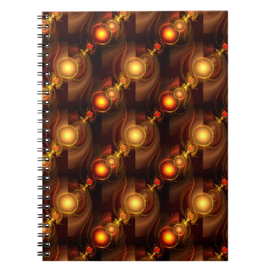 Gold Modern Boho Elegantes abstraktes Kunstmuster Notizblock (Vorderseite)