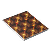 Gold Modern Boho Elegantes abstraktes Kunstmuster Notizblock (angewinkelt)