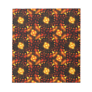 Gold Modern Boho Elegantes abstraktes Kunstmuster Notizblock
